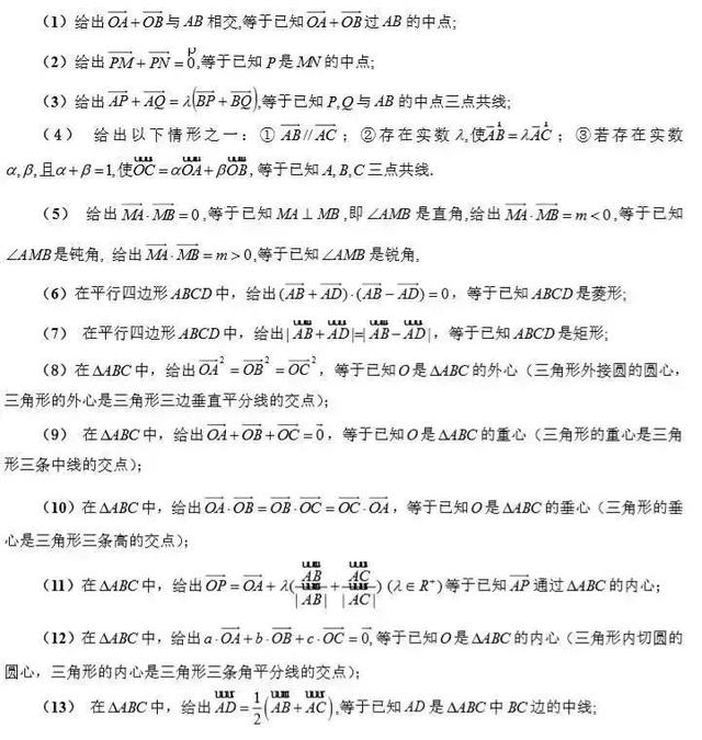 高考数学常考知识点+题型汇总，数学成绩差是因为没掌握这些