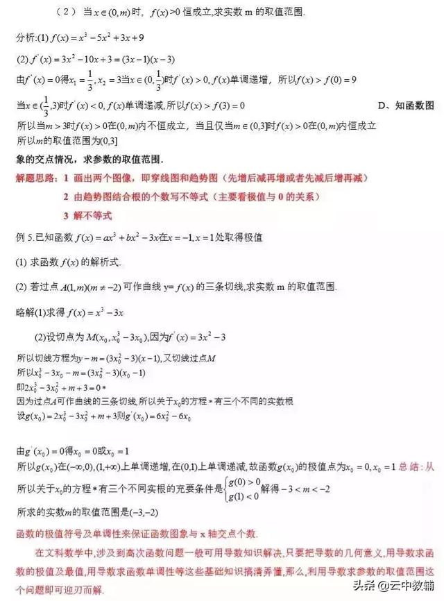 高考数学常考知识点+题型汇总，数学成绩差是因为没掌握这些