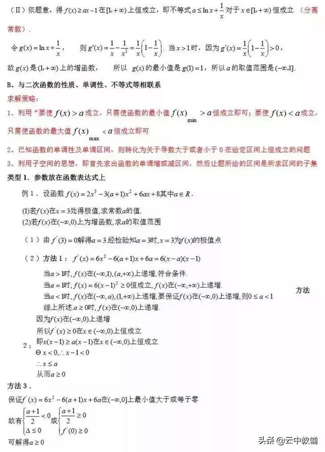 高考数学常考知识点+题型汇总，数学成绩差是因为没掌握这些