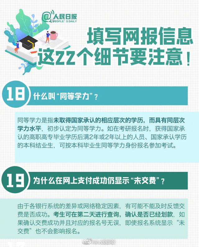 2021考研报名今日启动，这些细节请注意