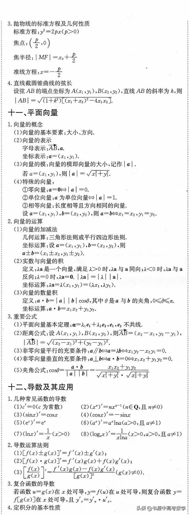 2021年高考数学知识点最全面的总结，值得收藏