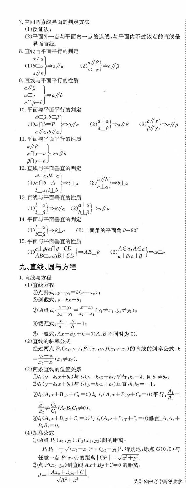 2021年高考数学知识点最全面的总结，值得收藏