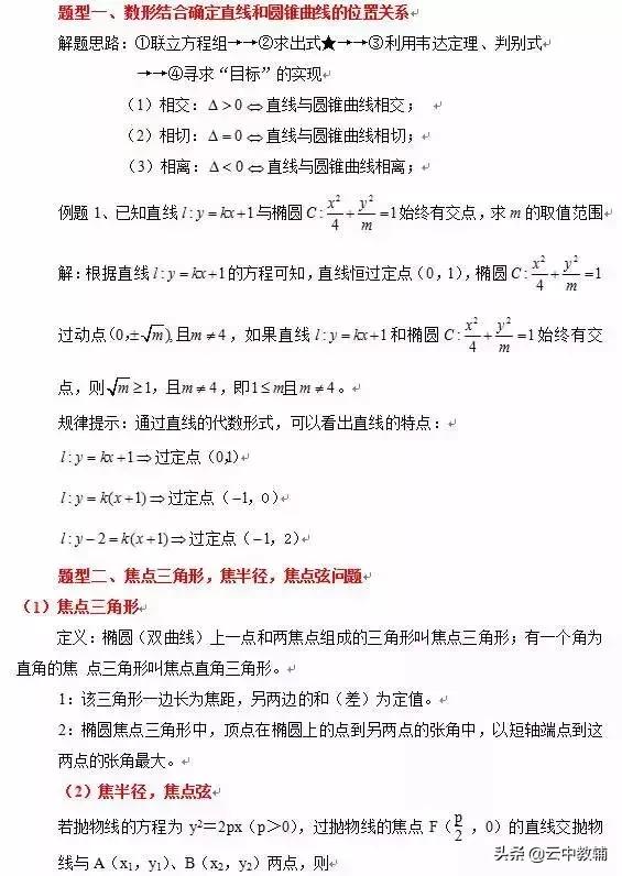 18道高考数学必考题型+例题解析，理清解题思路高考多得30分！