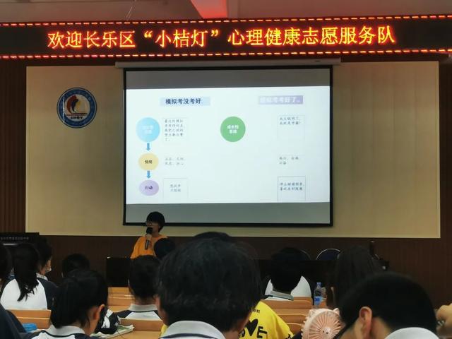 长乐:「未成教育」积极赋能,助力中考——“小桔灯”志愿服务队开展中考考前心理辅导讲座