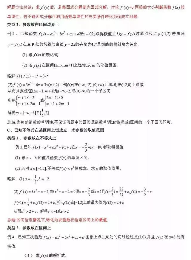 高考数学常考知识点+题型汇总，数学成绩差是因为没掌握这些