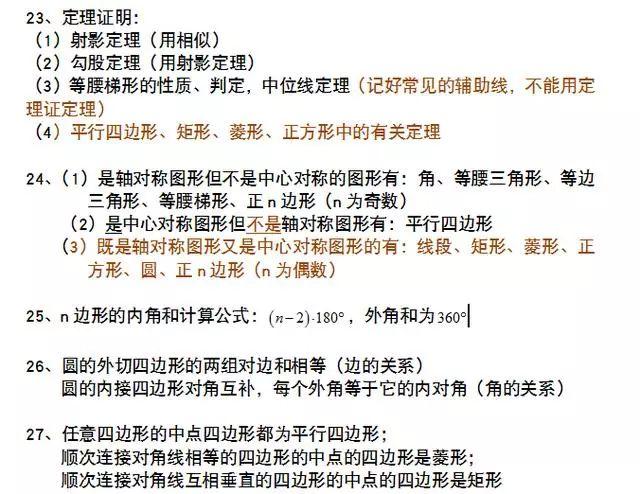 「中考数学辅导」中考数学39个“重考点”!