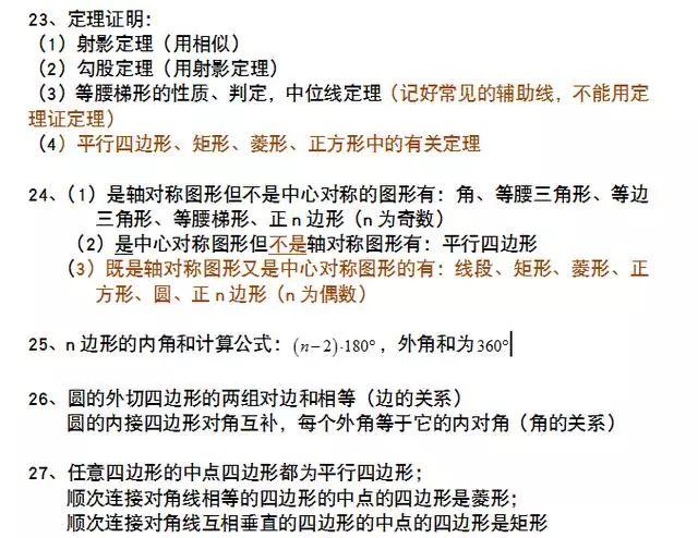 「中考数学辅导」中考数学39个“重考点”！