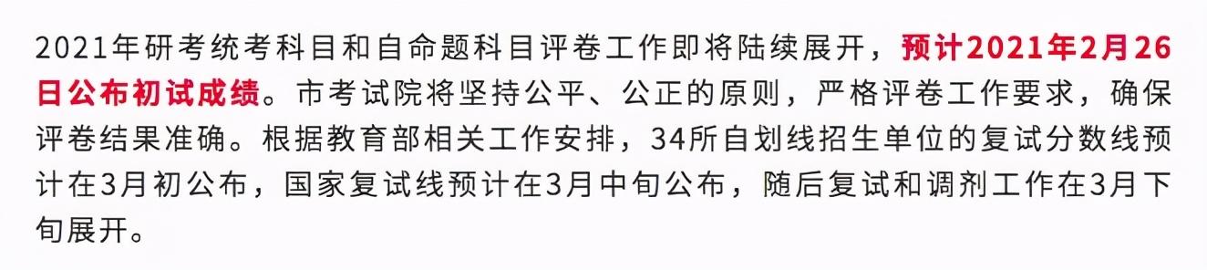 21考研初试成绩、国家线公布时间确定！英语翻译均分仅3分？