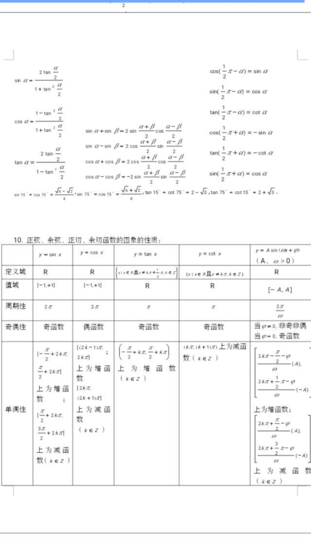 2020高考数学知识点汇总及解题思路,学霸在用,建议收藏