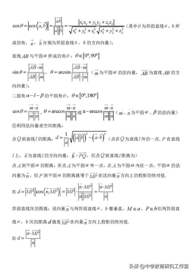 高中数学干货！高考数学100重要核心考点！收藏一下吧