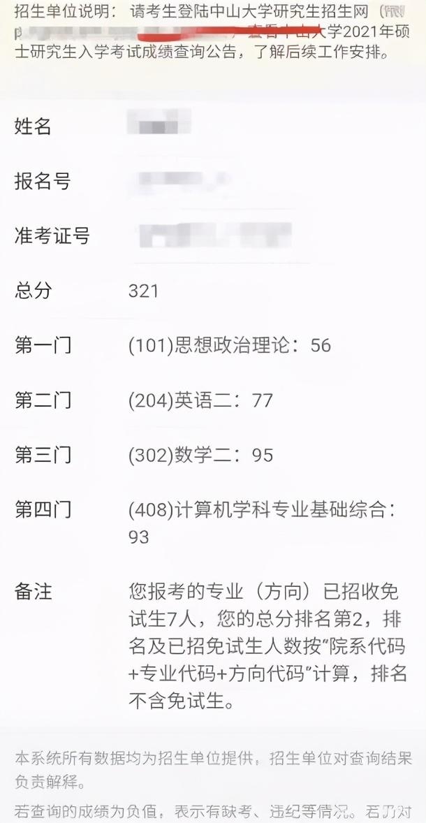 考研400分无缘复试,321分却捡漏中山大学,选择比努力重要