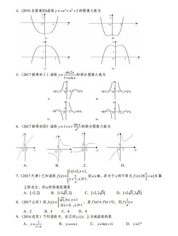 整整200页!2021最新高考数学十年数学真题集(详细解析)