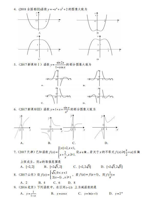 整整200页！2021最新高考数学十年数学真题集（详细解析）