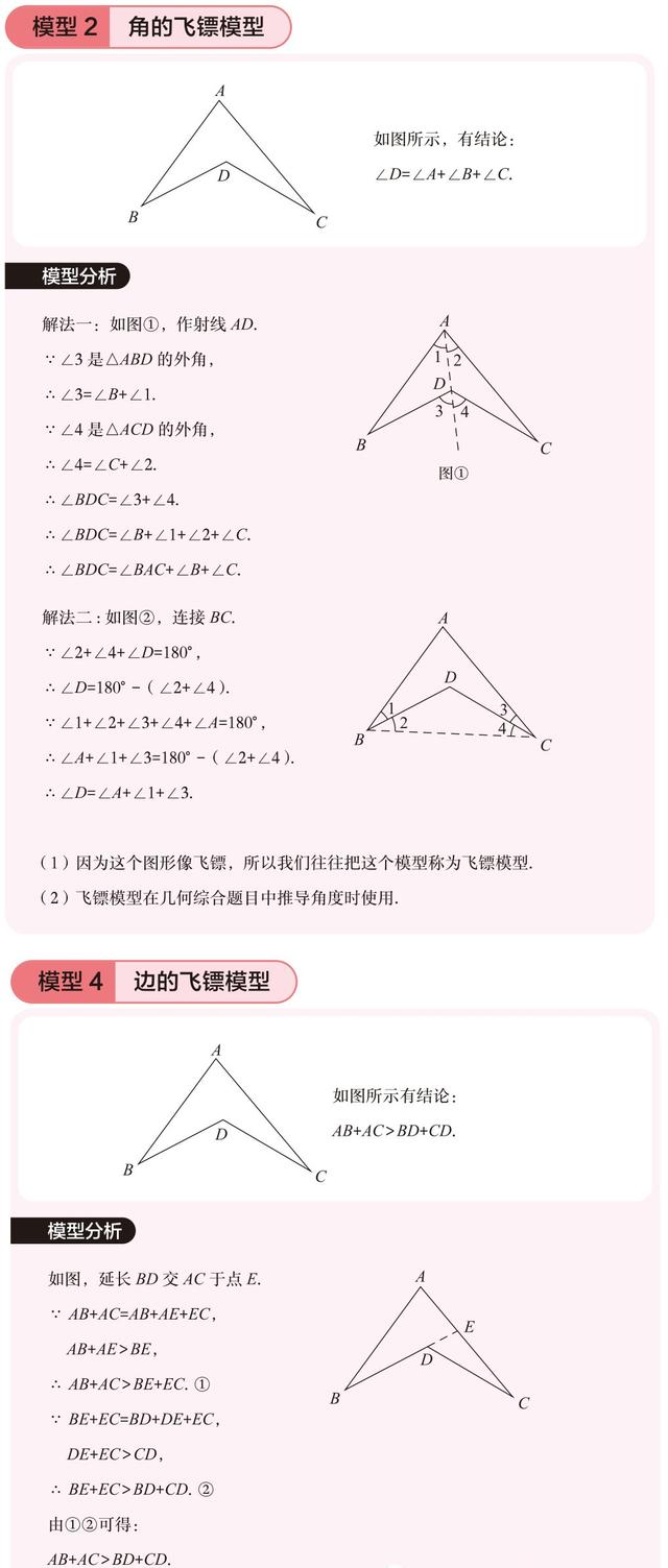 中考数学各个常考几何模型，正在备战中考的学生建议收藏下载