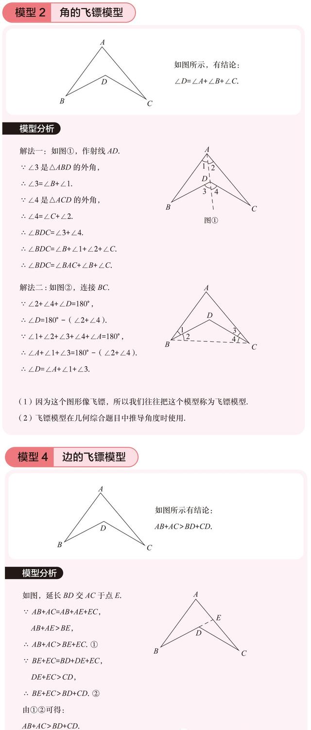 中考数学各个常考几何模型，正在备战中考的学生建议收藏下载