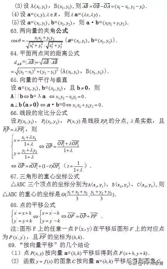 高考数学考前必看203条知识点（建议收藏）