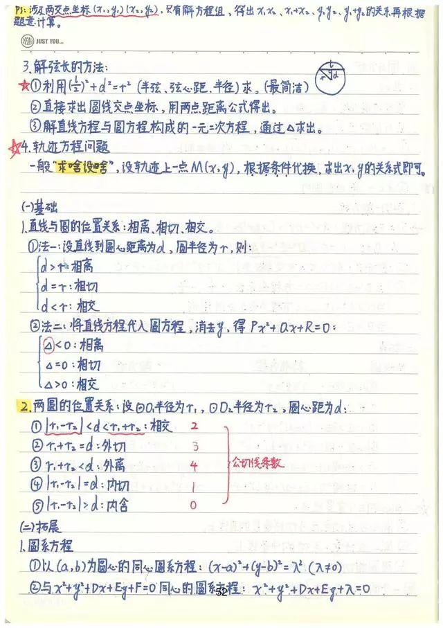 高考数学142分学霸超全数学知识整理（手写版）, 从此数学不用愁!