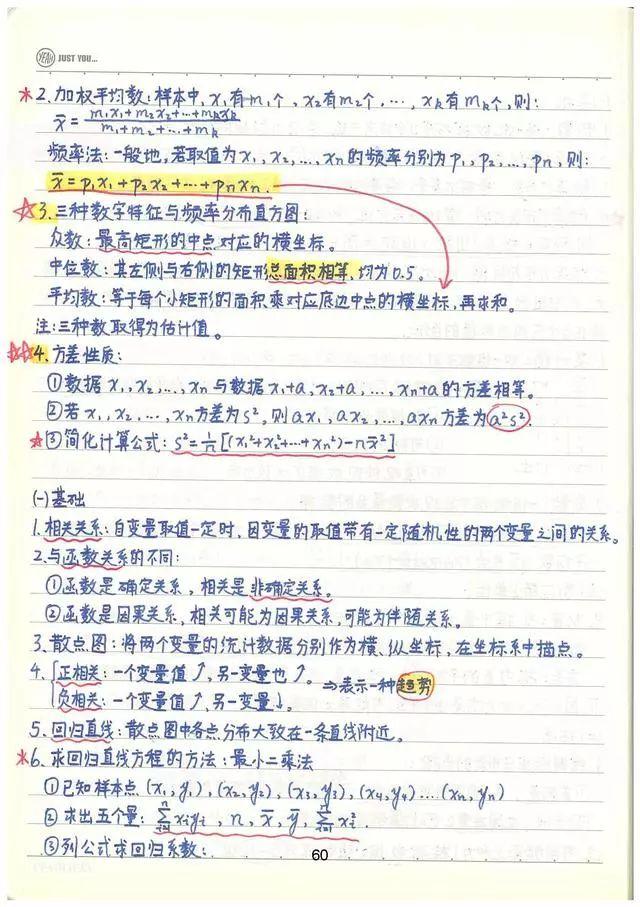 高考数学142分学霸超全数学知识整理（手写版）, 从此数学不用愁!