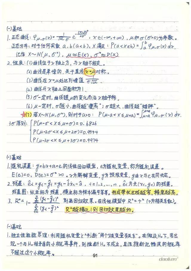 高考数学142分学霸超全数学知识整理（手写版）, 从此数学不用愁!