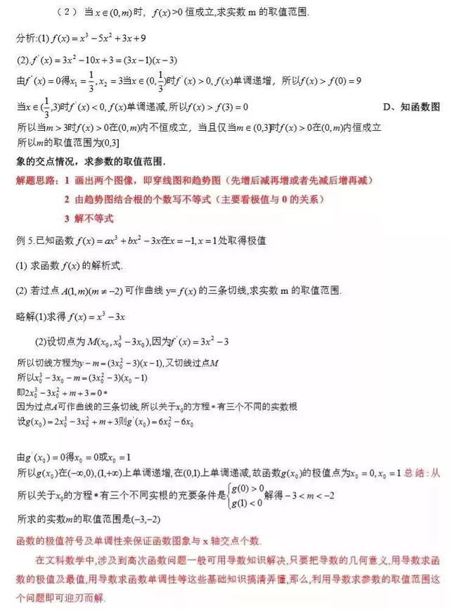 2021高考第一轮复习：高考数学常考知识点及题型汇总