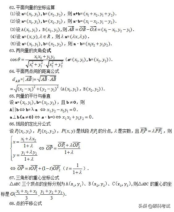 高考数学:所有公式及常用结论汇总,考前复习、高考冲刺必备!