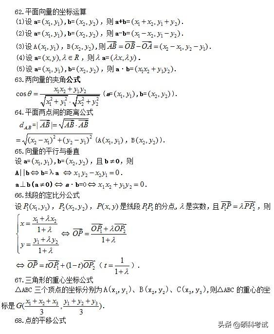 高考数学：所有公式及常用结论汇总，考前复习、高考冲刺必备！