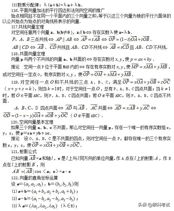 高考数学:所有公式及常用结论汇总,考前复习、高考冲刺必备!