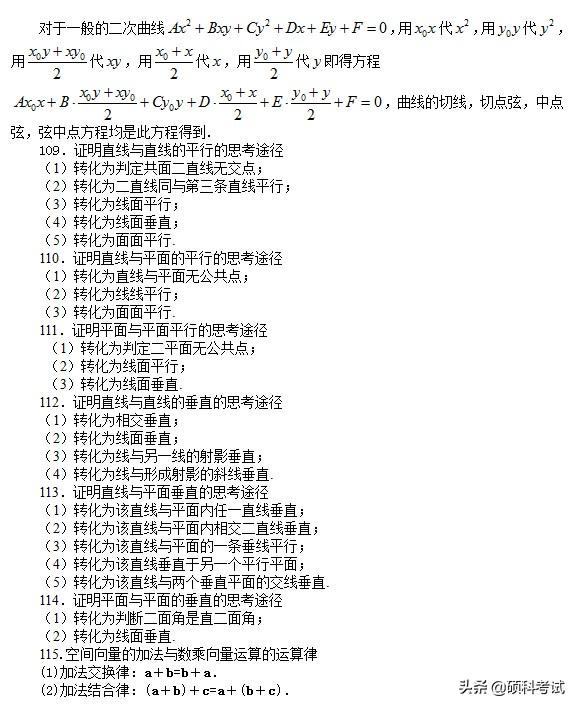 高考数学:所有公式及常用结论汇总,考前复习、高考冲刺必备!