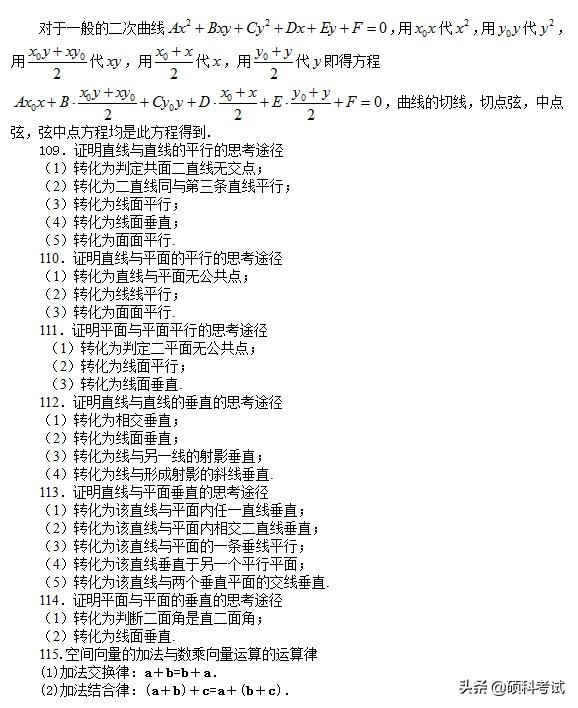 高考数学：所有公式及常用结论汇总，考前复习、高考冲刺必备！