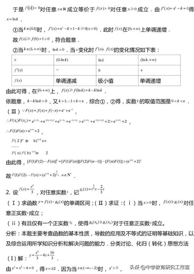 20类高考数学常考压轴题题型汇总及详细解析！没事的时候看一看！