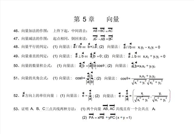 高考数学127个重要公式,提前背下来,考试的时候直接用