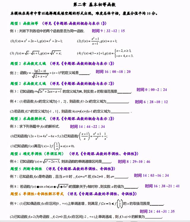 2021年高考数学备考建议，吃透必考题型，120分不是问题