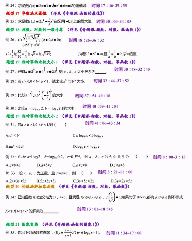 2021年高考数学备考建议，吃透必考题型，120分不是问题