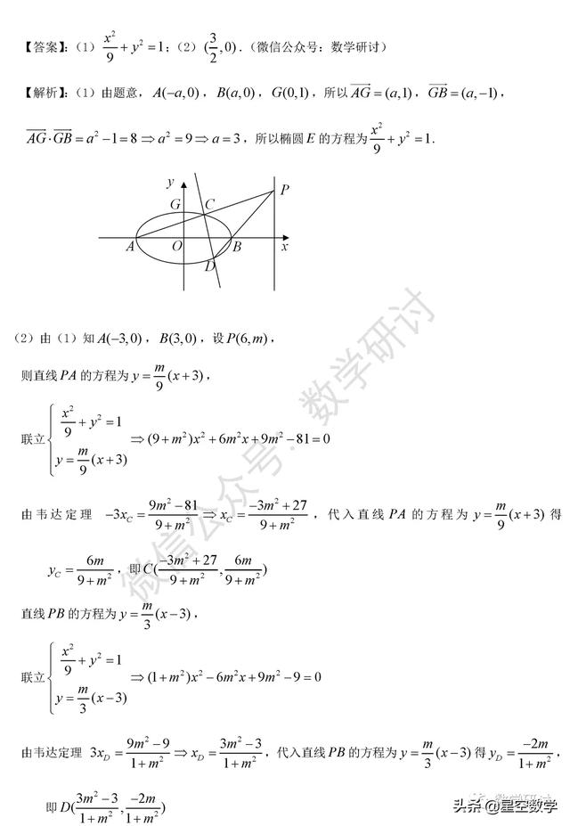 2020年高考数学全国一卷解析版（理科数学）