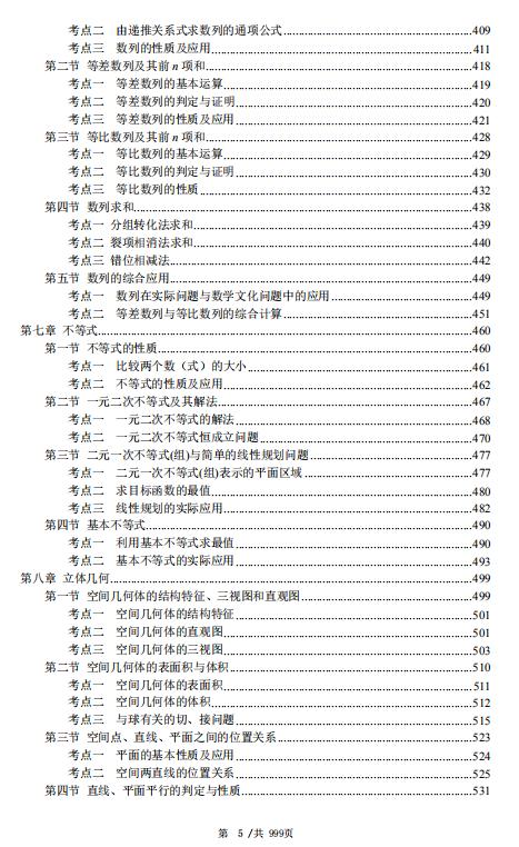 1001页!高考数学考点题型全归纳,高三生人手一份