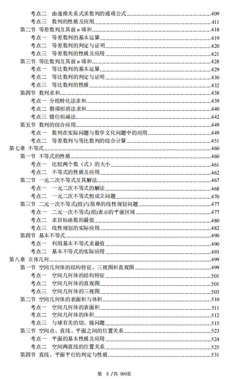 1001页！高考数学考点题型全归纳，高三生人手一份