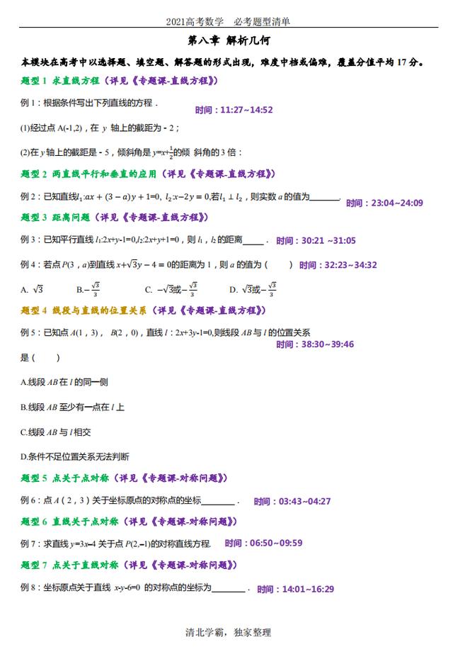 高考数学终极攻略：488道常考题型、220必考题型，最全盘点