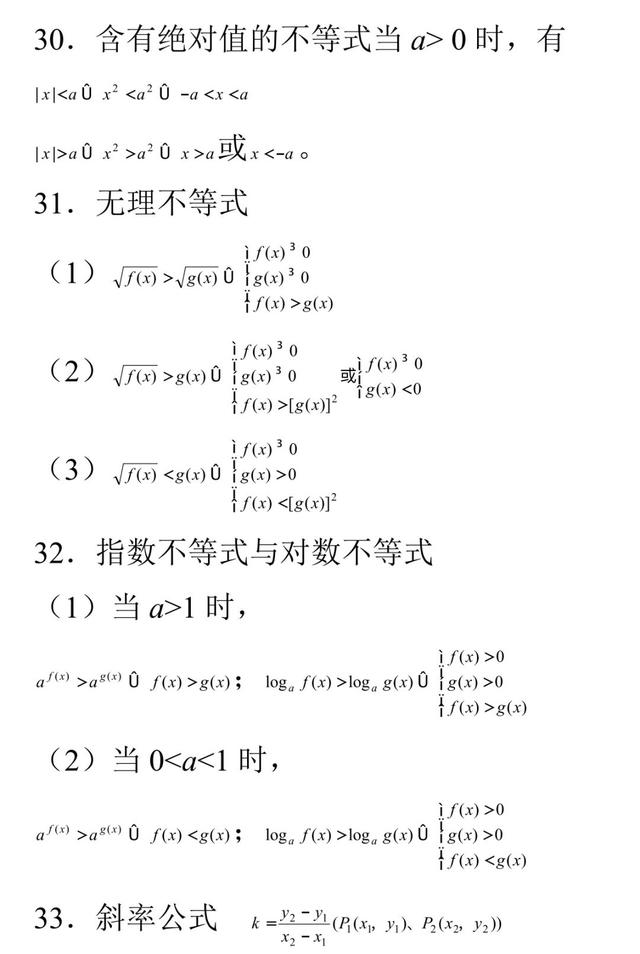 「206026」高考数学常考的100个知识点