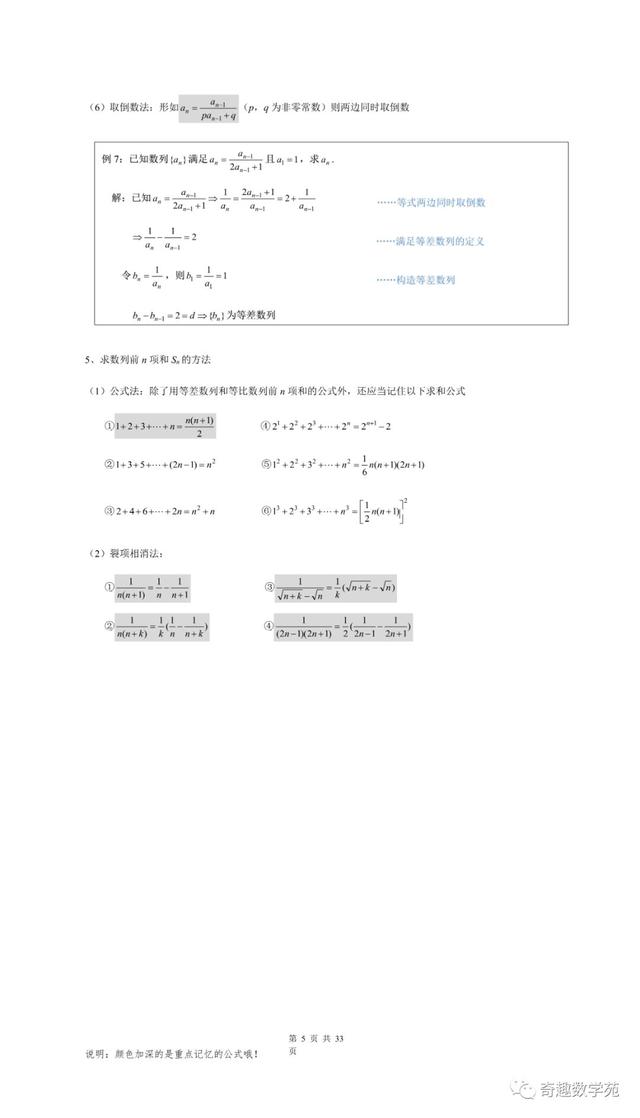 2020高考数学各题型答题模板！仓里有粮，心中不慌