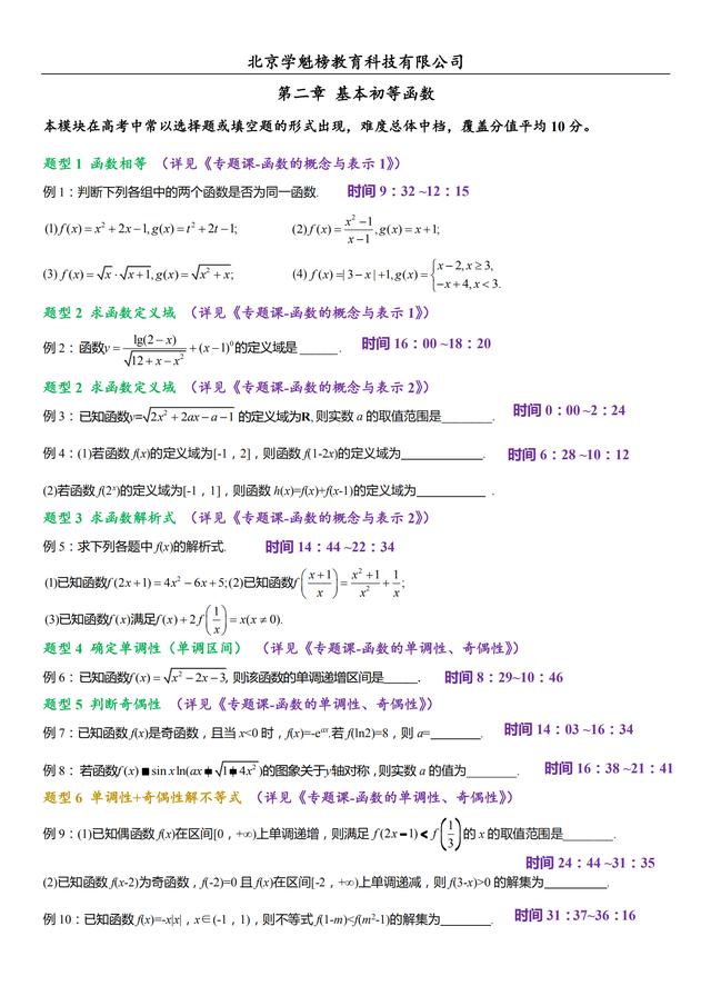 高考数学备考建议，这份必考题型清单，想要快速提分抓紧看