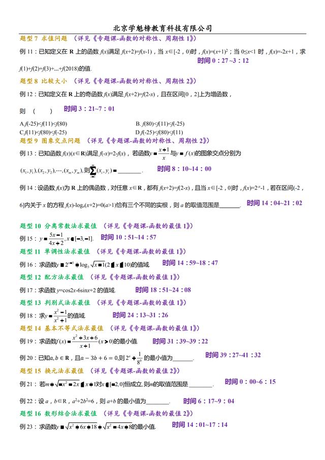 高考数学备考建议,这份必考题型清单,想要快速提分抓紧看