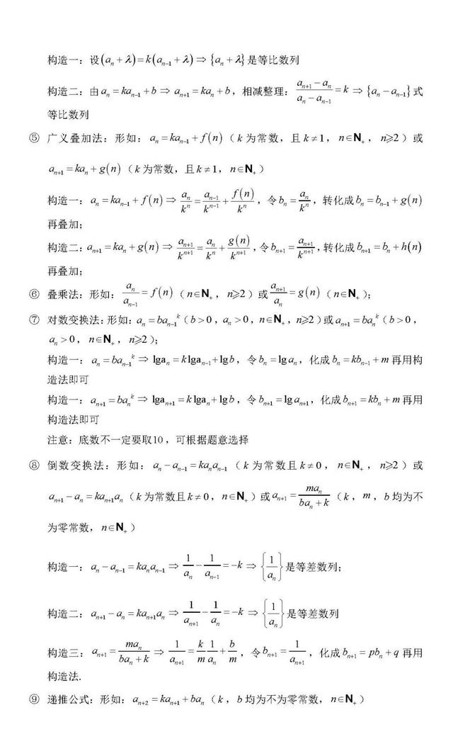 2021高考数学最重要的100个核心考点大汇总（超级详细）