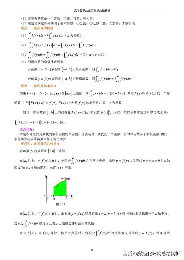 不一样的高考数学归纳总结精析（非常详细）