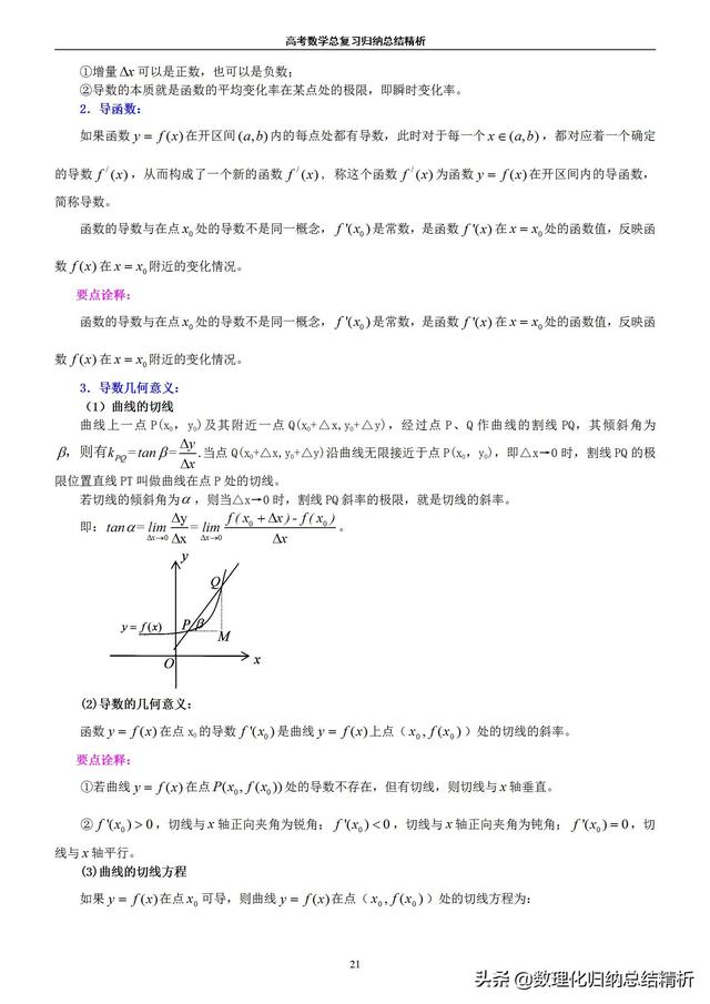 不一样的高考数学归纳总结精析(非常详细)