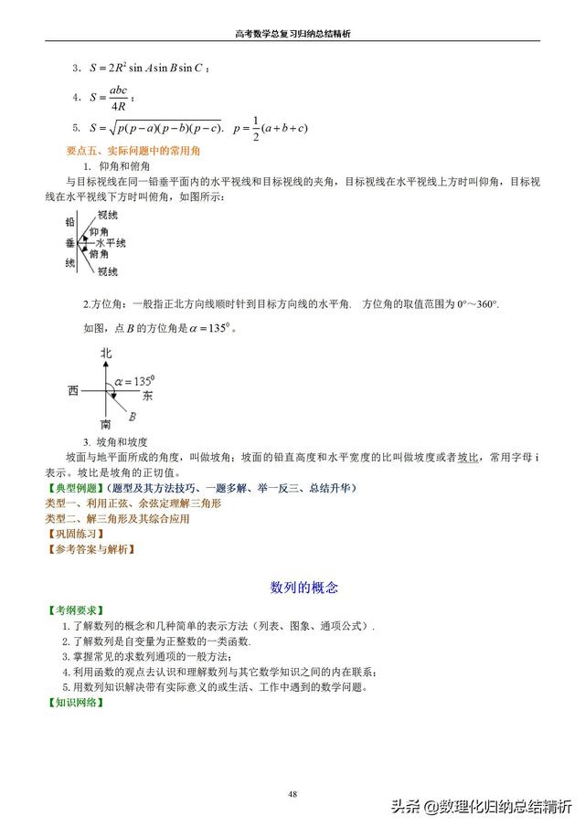 不一样的高考数学归纳总结精析(非常详细)