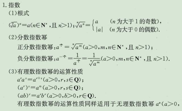 高考数学必背公式整理