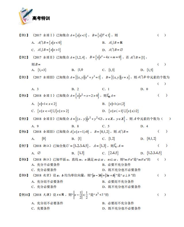 2021高考数学知识清单+3年真题汇编+命题规律分析（详解）