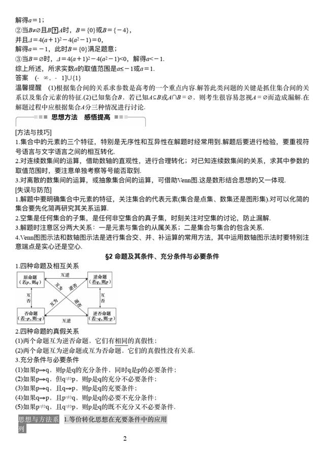 2021届高考数学总复习,成绩不下120分的复习资料,超实用