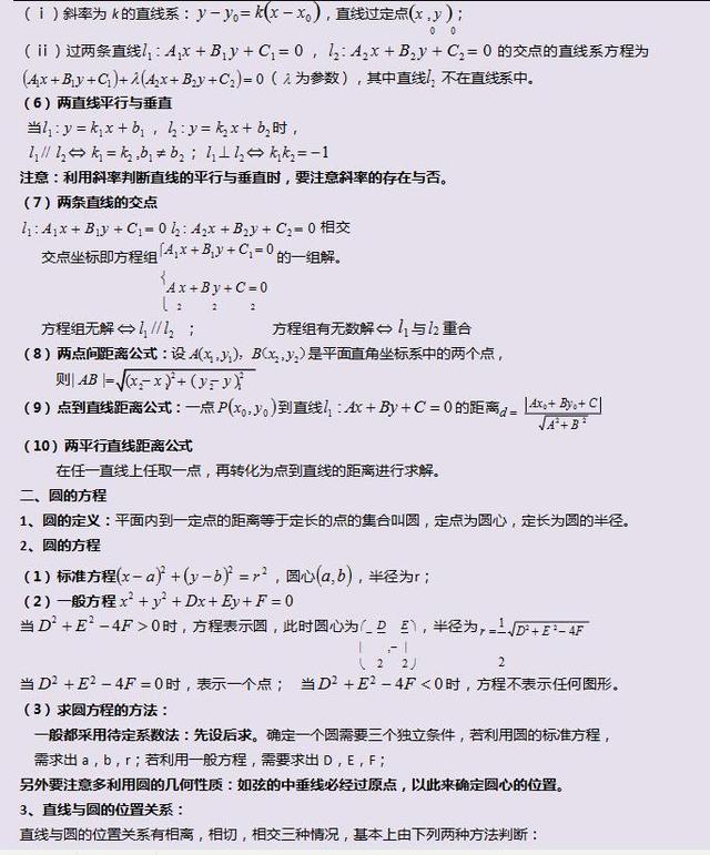 高考数学满分知识点,三年必修全搞定(独家绝密),快收藏起来
